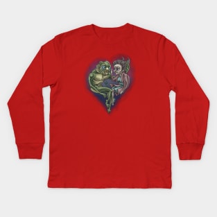 the shape of water Kids Long Sleeve T-Shirt